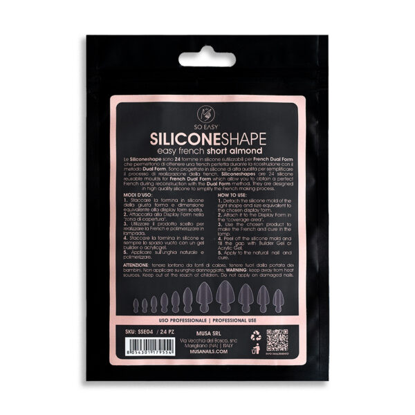 silicone shape easy french short almond