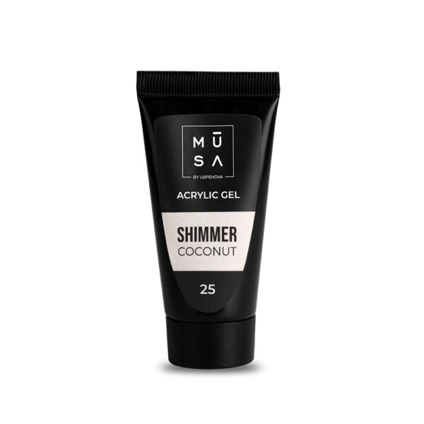 acrylic gel shimmer coconut 25 – 35ml