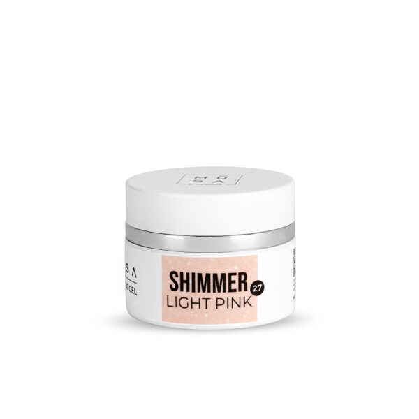 acrylic gel shimmer light pink 27 – 15ml